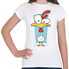 PRINTFASHION Csirke - Női póló - Fehér