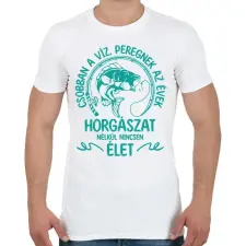 PRINTFASHION Csobban az víz - Férfi póló - Fehér férfi póló