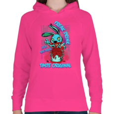 PRINTFASHION Csodabogár ital - Női kapucnis pulóver - Fukszia