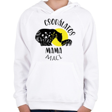 PRINTFASHION Csodálatos mama maci - Gyerek kapucnis pulóver - Fehér