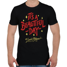 PRINTFASHION Csodálatos nap - Férfi póló - Fekete férfi póló