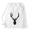 PRINTFASHION Csodaszarvas - Sportzsák, Tornazsák - Fehér