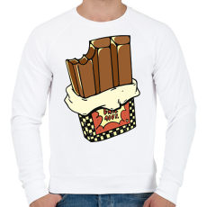 PRINTFASHION Csoki - Férfi pulóver - Fehér