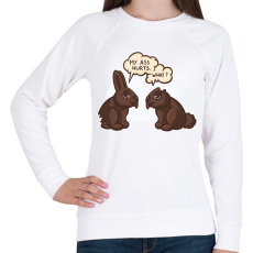 PRINTFASHION Csokinyuszik - Női pulóver - Fehér