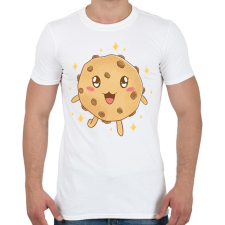 PRINTFASHION Csokis keksz - Férfi póló - Fehér férfi póló