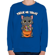 PRINTFASHION Csokit vagy csalunk - Gyerek pulóver - Királykék gyerek pulóver, kardigán