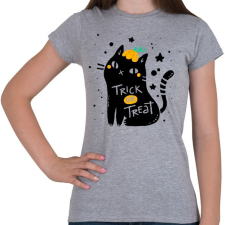 PRINTFASHION Csokit vagy csalunk - Női póló - Sport szürke női póló