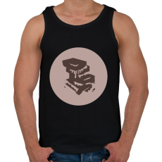 PRINTFASHION csokoládé - Férfi atléta - Fekete