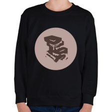 PRINTFASHION csokoládé - Gyerek pulóver - Fekete gyerek pulóver, kardigán