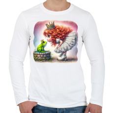 PRINTFASHION Csókolj meg! - Férfi hosszú ujjú póló - Fehér