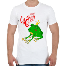 PRINTFASHION Csókolj meg! - Férfi póló - Fehér