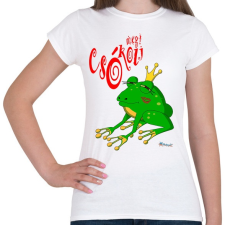 PRINTFASHION Csókolj meg! - Női póló - Fehér női póló