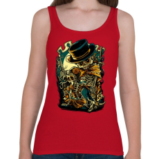 PRINTFASHION Csont bandita - Női atléta - Cseresznyepiros