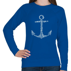 PRINTFASHION Csonthorgony - Női pulóver - Királykék