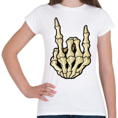 PRINTFASHION csontkéz - Női póló - Fehér