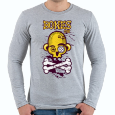 PRINTFASHION Csontok - Férfi hosszú ujjú póló - Sport szürke férfi póló