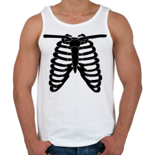 PRINTFASHION Csontváz - Férfi atléta - Fehér atléta, trikó