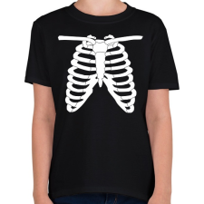 PRINTFASHION Csontváz - Gyerek póló - Fekete gyerek póló