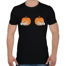 PRINTFASHION Csontváz kezek - Férfi póló - Fekete férfi póló