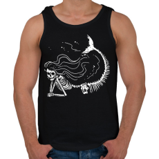 PRINTFASHION Csontváz sellő - Férfi atléta - Fekete