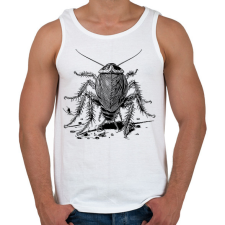 PRINTFASHION Csótány rajz - Férfi atléta - Fehér atléta, trikó