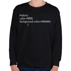 PRINTFASHION CSS - thsirt - Gyerek pulóver - Fekete