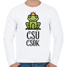 PRINTFASHION CSÜCSÖK - Férfi pulóver - Fehér