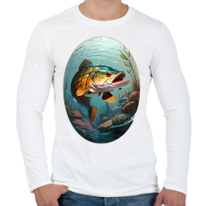 PRINTFASHION Csuka - Férfi hosszú ujjú póló - Fehér