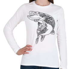 PRINTFASHION csuka - Női hosszú ujjú póló - Fehér