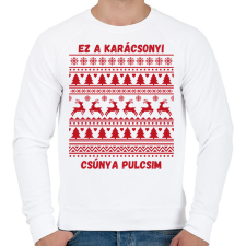 PRINTFASHION csúnya pulcsi - Férfi pulóver - Fehér férfi pulóver, kardigán