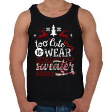 PRINTFASHION csúnyapulcsi - Férfi atléta - Fekete