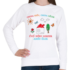 PRINTFASHION Csupa szív, csupa lélek - Óvó néni - Női pulóver - Fehér női pulóver, kardigán