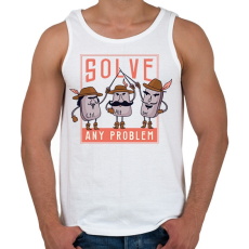 PRINTFASHION Ctrl, Alt, Del - Férfi atléta - Fehér