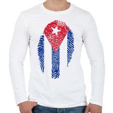 PRINTFASHION cuba - Férfi hosszú ujjú póló - Fehér férfi póló