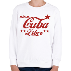 PRINTFASHION Cuba libre - Gyerek pulóver - Fehér