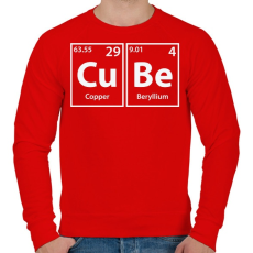 PRINTFASHION Cube - Férfi pulóver - Piros