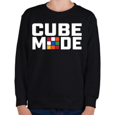 PRINTFASHION Cube mode - Gyerek pulóver - Fekete gyerek pulóver, kardigán