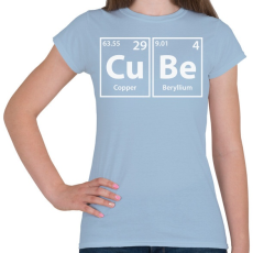 PRINTFASHION Cube - Női póló - Világoskék