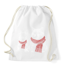 PRINTFASHION Cuki állatok - Sportzsák, Tornazsák - Fehér tornazsák