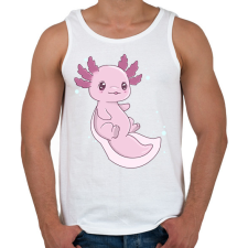 PRINTFASHION Cuki axolotl - Férfi atléta - Fehér atléta, trikó