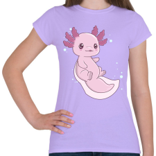 PRINTFASHION Cuki axolotl - Női póló - Viola női póló