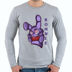 PRINTFASHION cuki bonnie - Férfi hosszú ujjú póló - Sport szürke