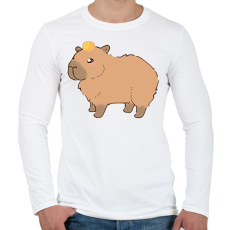 PRINTFASHION Cuki caybara - Férfi hosszú ujjú póló - Fehér
