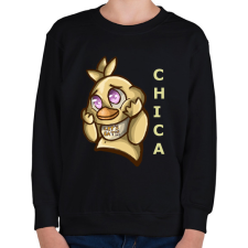 PRINTFASHION Cuki Chica - Gyerek pulóver - Fekete gyerek pulóver, kardigán