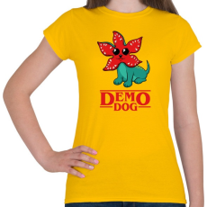 PRINTFASHION Cuki demodog - Női póló - Sárga