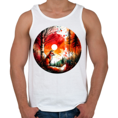 PRINTFASHION Cuki erdei róka - Férfi atléta - Fehér