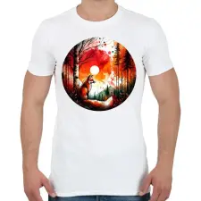 PRINTFASHION Cuki erdei róka - Férfi póló - Fehér férfi póló