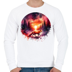 PRINTFASHION Cuki erdei róka - Férfi pulóver - Fehér