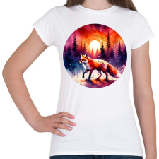 PRINTFASHION Cuki erdei róka - Női póló - Fehér női póló