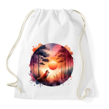 PRINTFASHION Cuki erdei róka - Sportzsák, Tornazsák - Fehér tornazsák